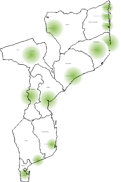 Mapa Moçambique